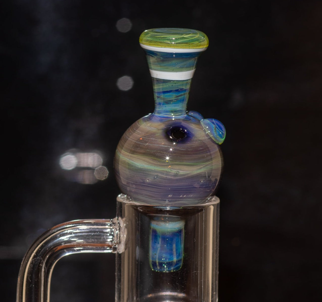 Heady Glass Top | 20-25mm Quartz Fit | Heady Bubble Cap | Functional Glass Piece
