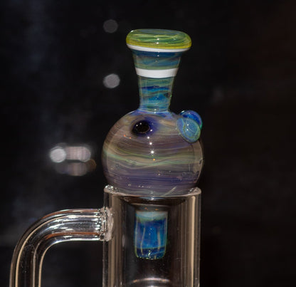 Heady Glass Top | 20-25mm Quartz Fit | Heady Bubble Cap | Functional Glass Piece