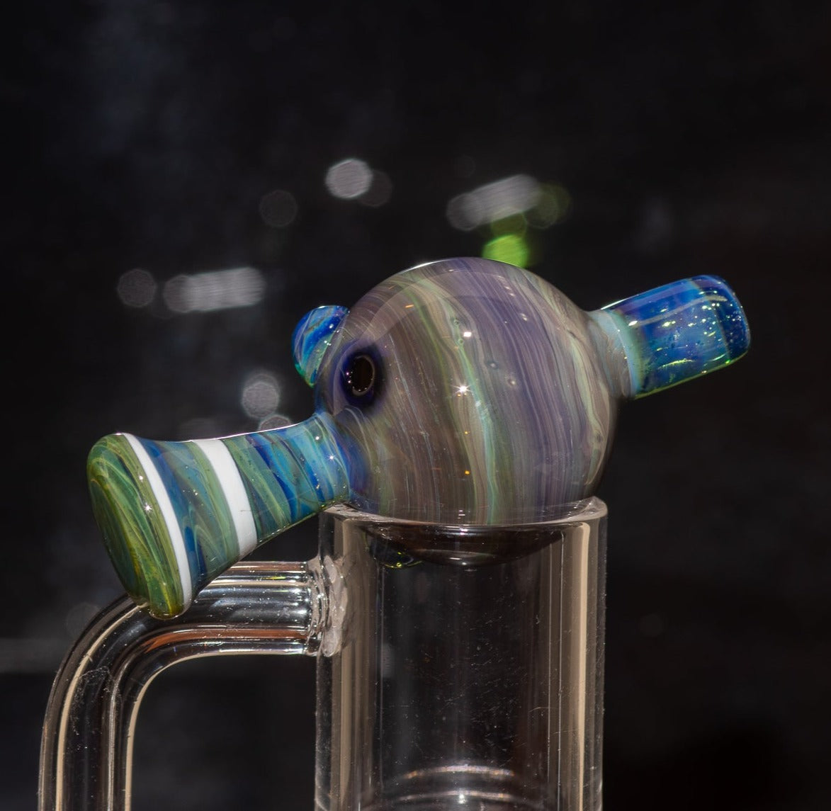 Heady Glass Top | 20-25mm Quartz Fit | Heady Bubble Cap | Functional Glass Piece
