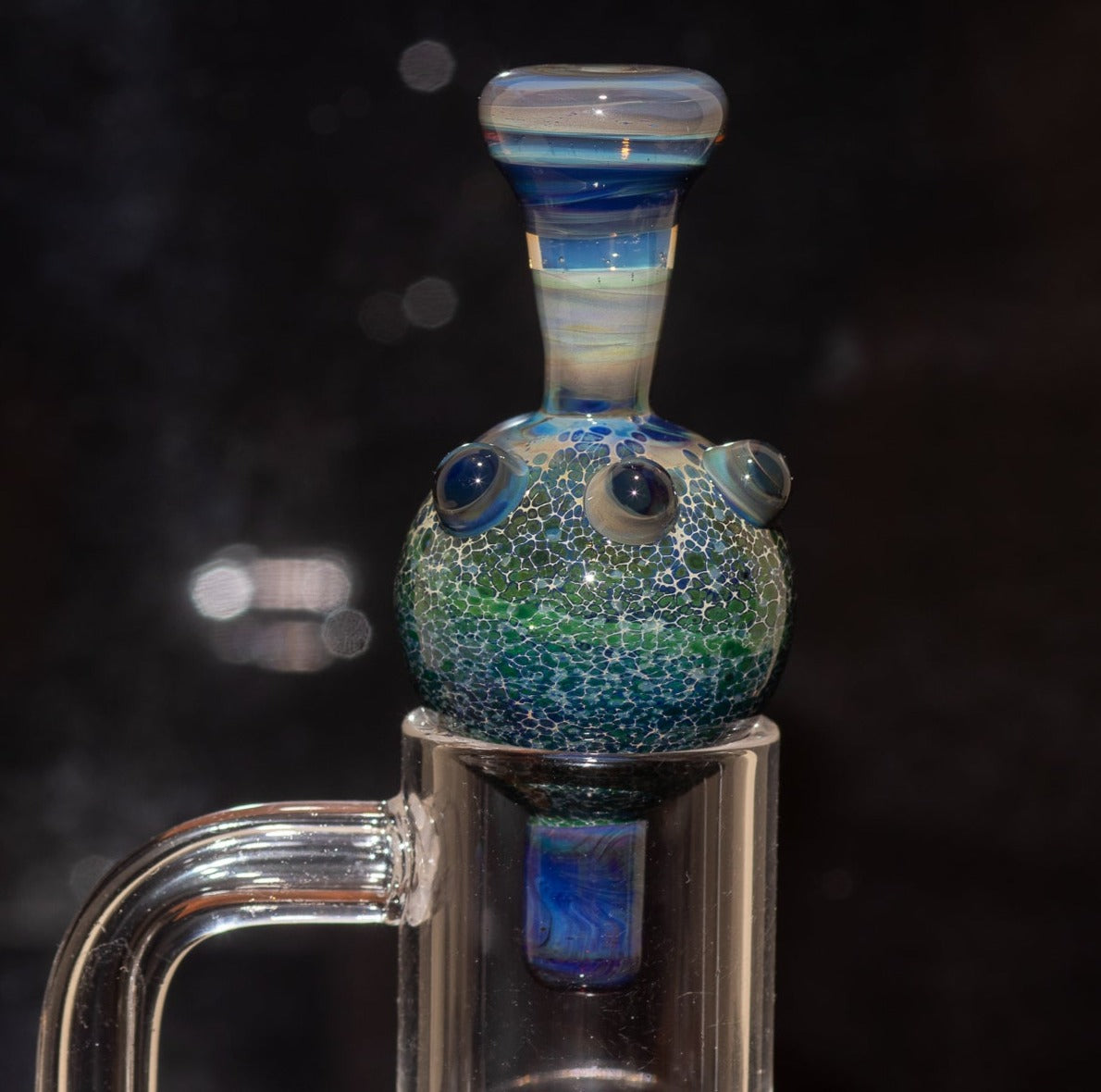 Heady Glass Top | 20-25mm Quartz Fit | Heady Bubble Cap | Functional Glass Piece