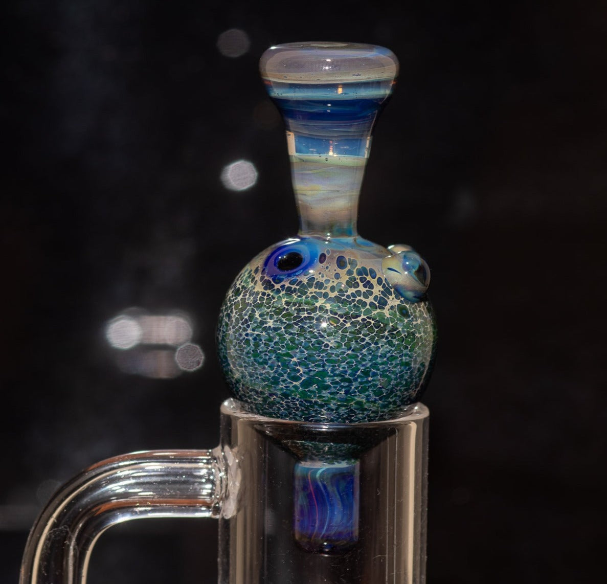 Heady Glass Top | 20-25mm Quartz Fit | Heady Bubble Cap | Functional Glass Piece