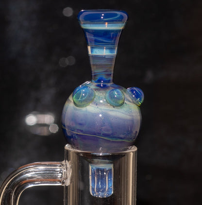 Heady Glass Top | 20-25mm Quartz Fit | Heady Bubble Cap | Functional Glass Piece