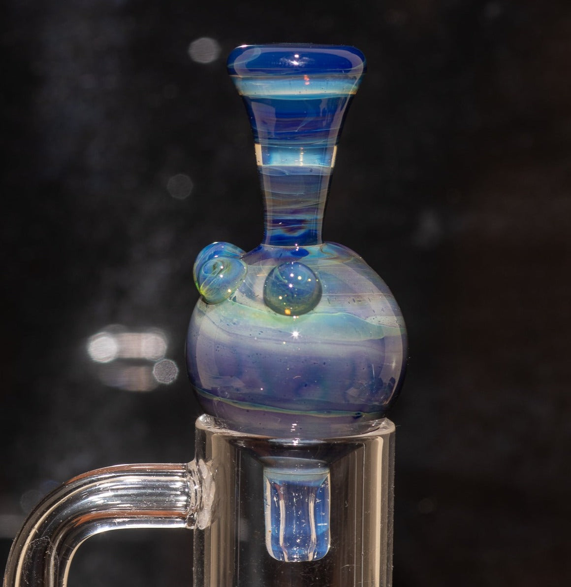 Heady Glass Top | 20-25mm Quartz Fit | Heady Bubble Cap | Functional Glass Piece