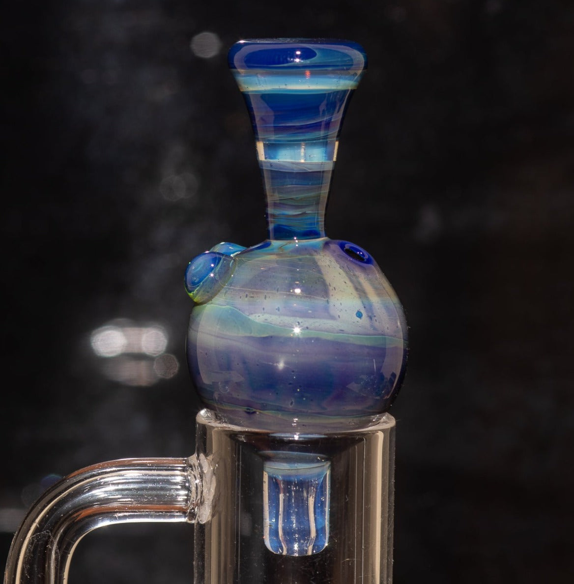 Heady Glass Top | 20-25mm Quartz Fit | Heady Bubble Cap | Functional Glass Piece