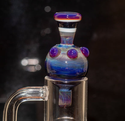 Heady Glass Top | 20-25mm Quartz Fit | Heady Bubble Cap | Functional Glass Piece
