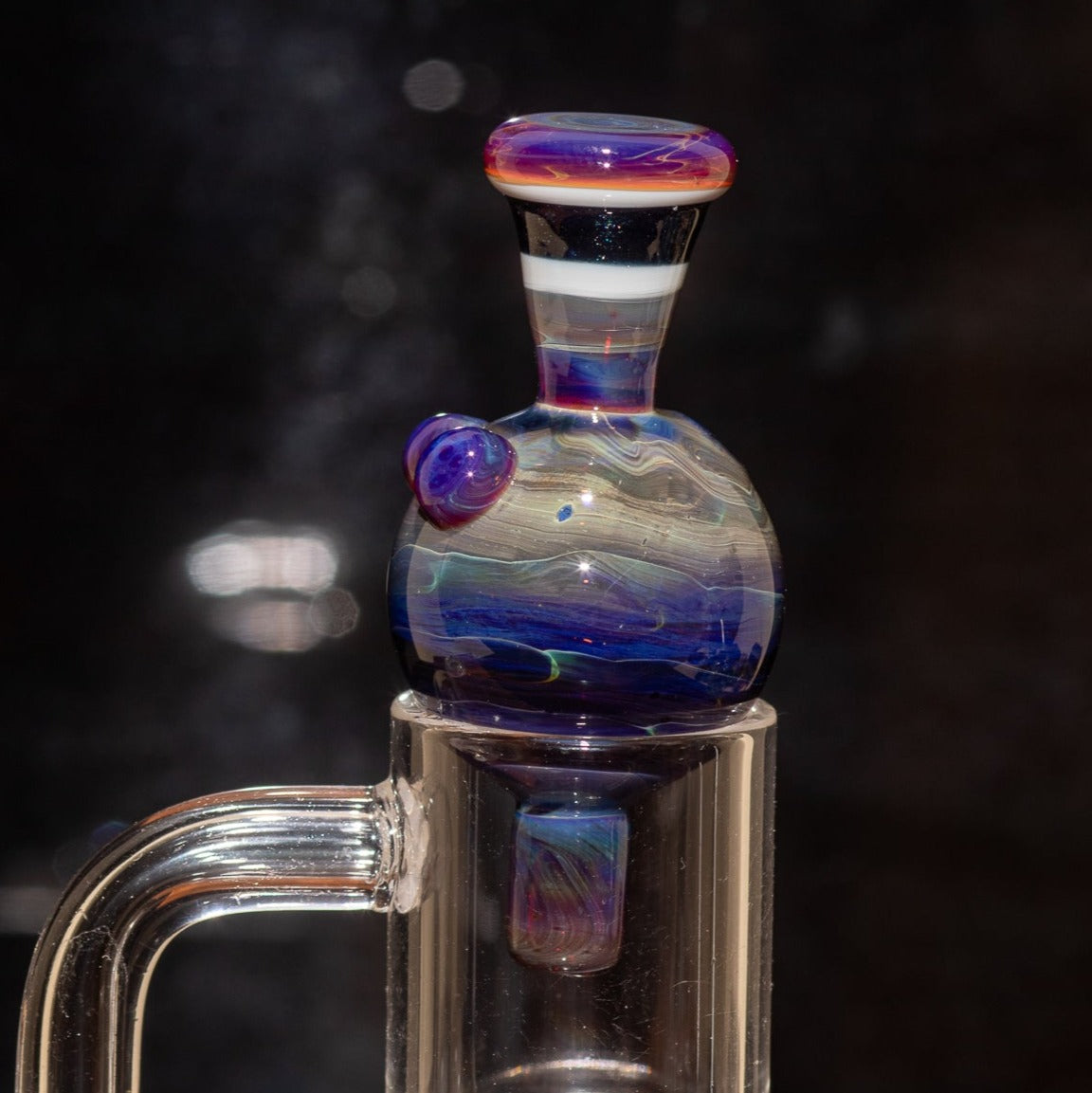 Heady Glass Top | 20-25mm Quartz Fit | Heady Bubble Cap | Functional Glass Piece
