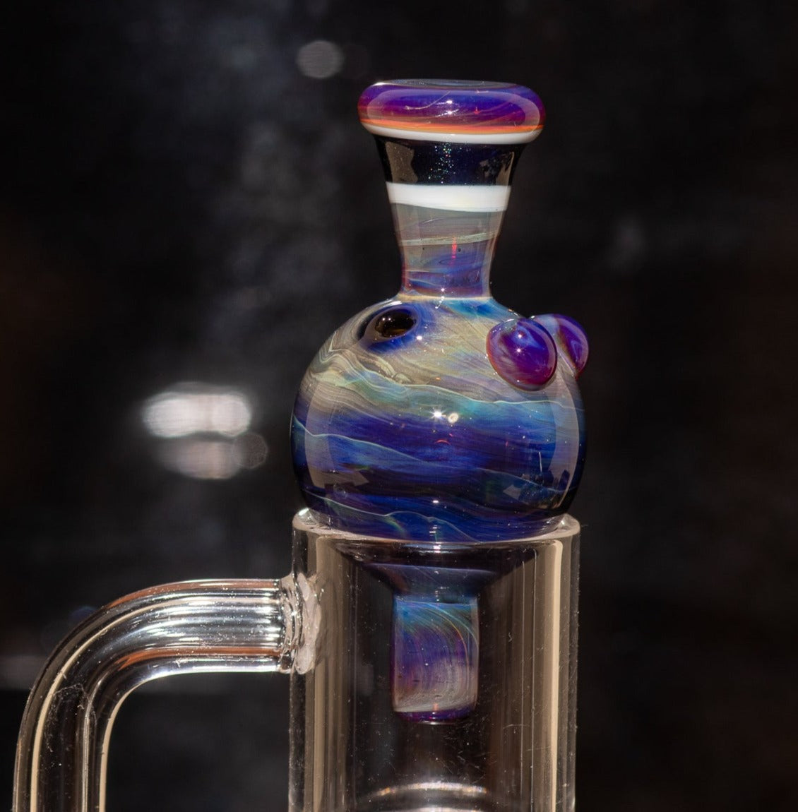 Heady Glass Top | 20-25mm Quartz Fit | Heady Bubble Cap | Functional Glass Piece