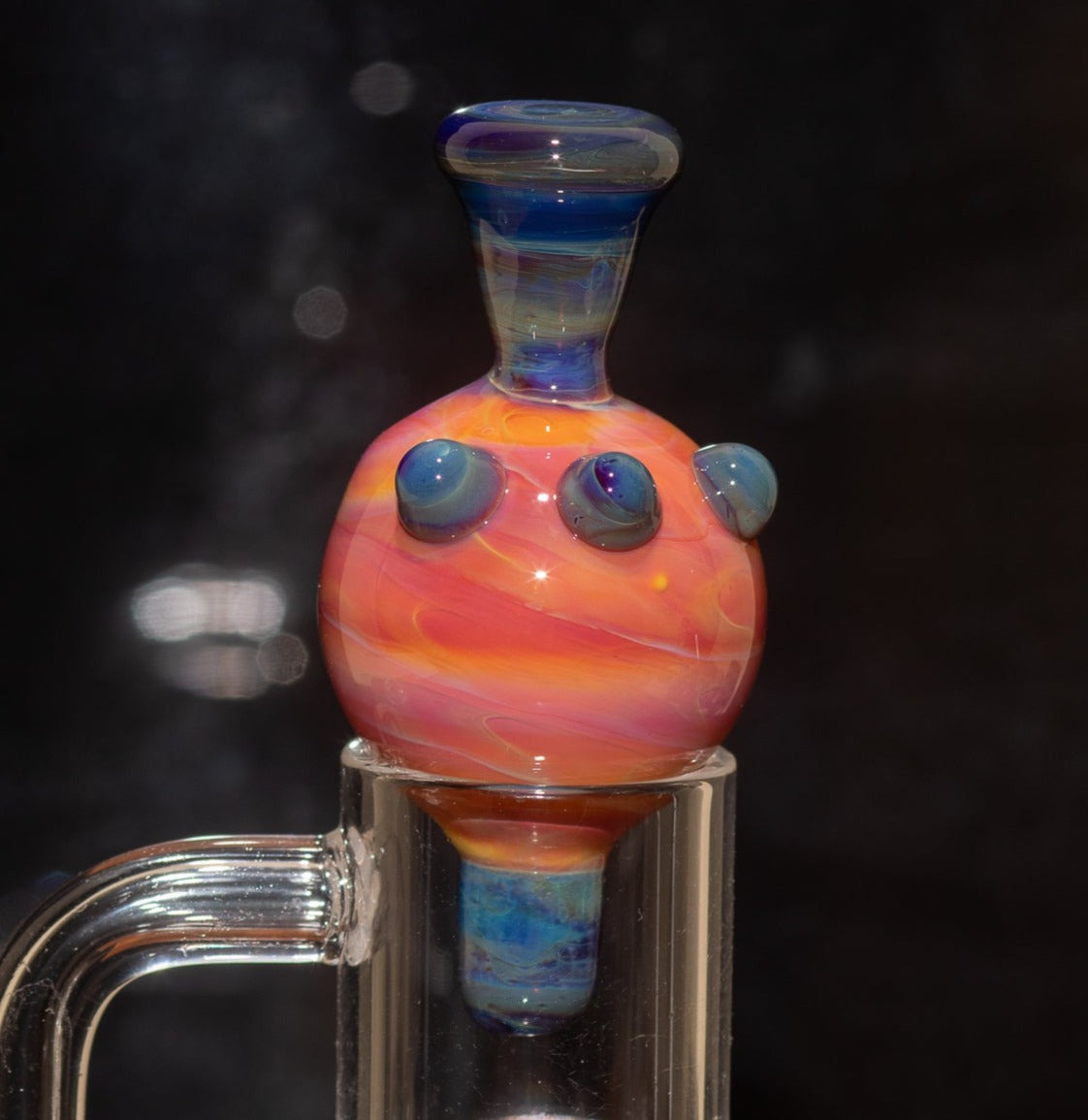 Heady Glass Top | 20-25mm Quartz Fit | Heady Bubble Cap | Functional Glass Piece