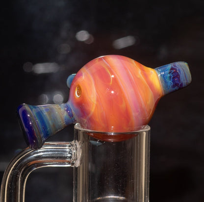 Heady Glass Top | 20-25mm Quartz Fit | Heady Bubble Cap | Functional Glass Piece