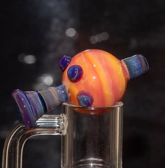 Heady Glass Top | 20-25mm Quartz Fit | Heady Bubble Cap | Functional Glass Piece