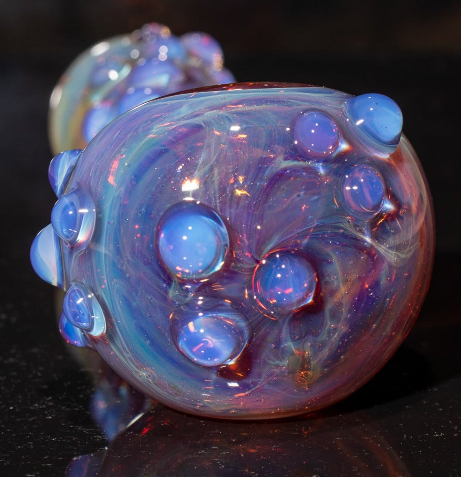 Heady Colored Glass Art | Thick Inside-Out Borosilicate Spoon | Handmade Handblown Glass | Fumed Glass Detail