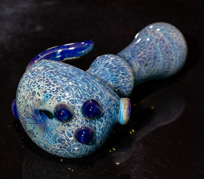 Heady Colored Glass Art | Thick Inside-Out Borosilicate Spoon | Handmade Handblown Glass | Fumed Glass Detail