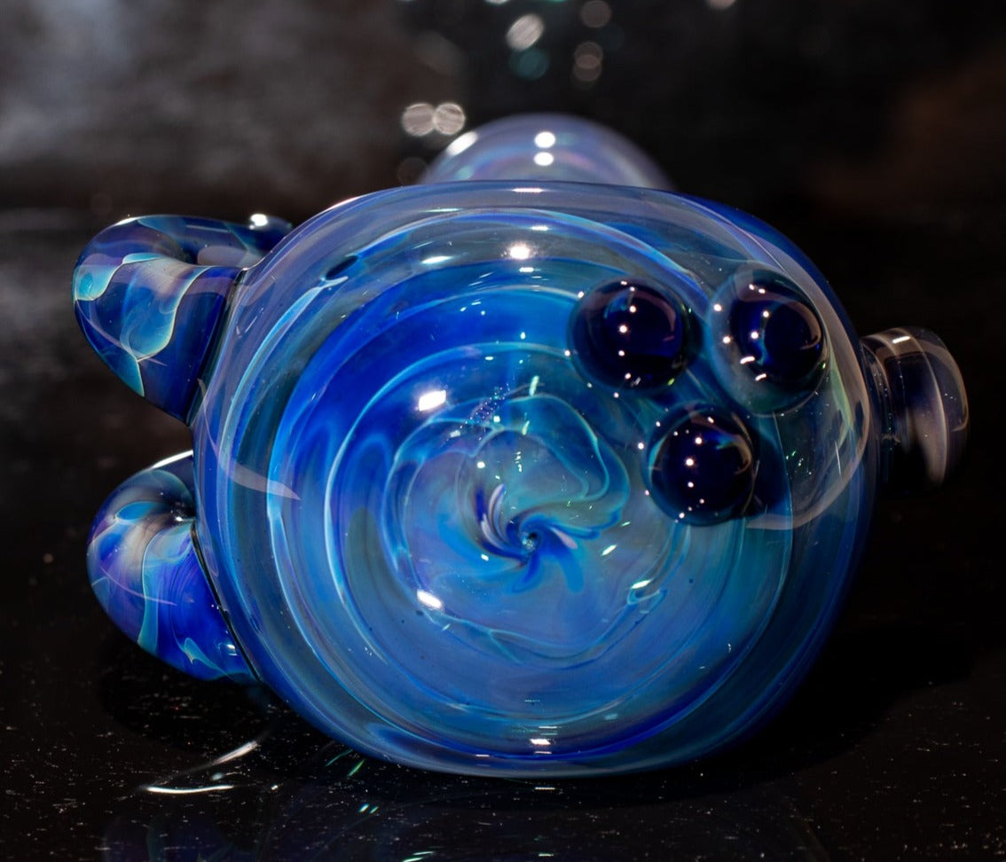 Heady Colored Glass Art | Thick Inside-Out Borosilicate Spoon | Handmade Handblown Glass | Fumed Glass Detail