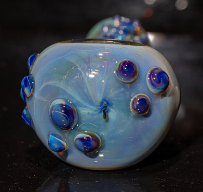 Heady Colored Glass Art | Thick Inside-Out Borosilicate Spoon | Handmade Handblown Glass | Fumed Glass Detail