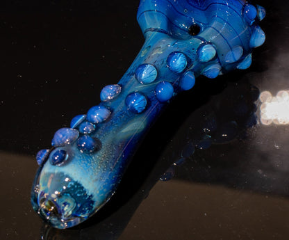 Heady Colored Glass Art | Thick Inside-Out Borosilicate Spoon | Handmade Handblown Glass | Fumed Glass Detail