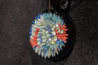 Coral Reef Pendant | Borosilicate Glass Ocean Jewelry | Beach Accessories | Sea Glass Necklace