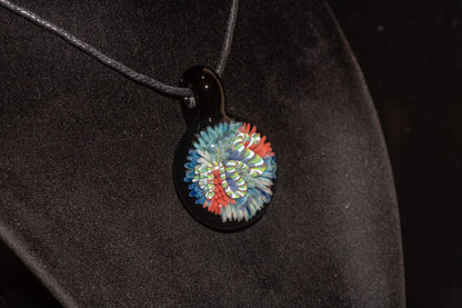 Coral Reef Pendant | Borosilicate Glass Ocean Jewelry | Beach Accessories | Sea Glass Necklace