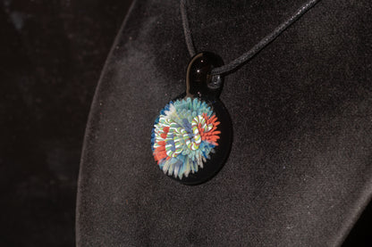 Coral Reef Pendant | Borosilicate Glass Ocean Jewelry | Beach Accessories | Sea Glass Necklace