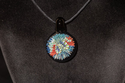 Coral Reef Pendant | Borosilicate Glass Ocean Jewelry | Beach Accessories | Sea Glass Necklace