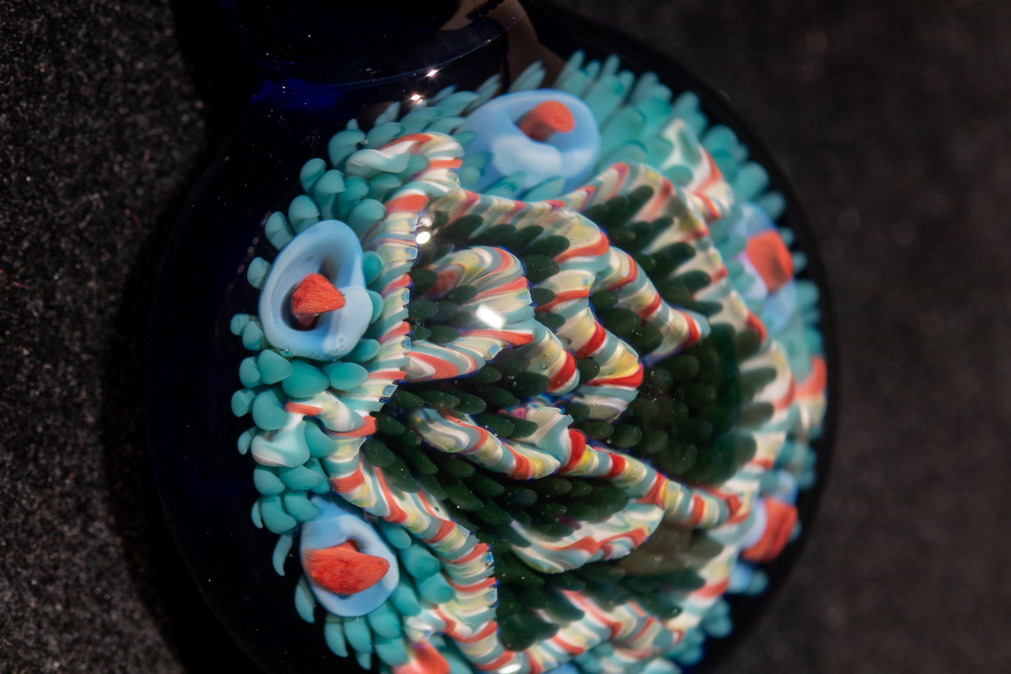 Coral Reef Glass Pendant Necklace | Handblown Borosilicate Ocean Jewelry | Beach & Sea Inspired Gift
