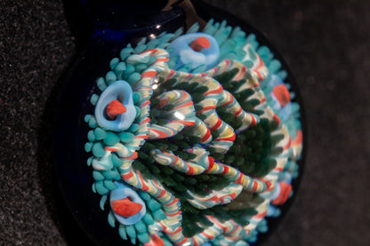 Coral Reef Glass Pendant Necklace | Handblown Borosilicate Ocean Jewelry | Beach & Sea Inspired Gift