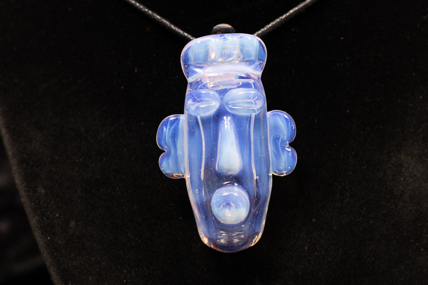 Glass Tiki Pendant | Sculpted Head Necklace | Heady Tiki Jewelry | Cult of Tiki Easter | Borosilicate Island Accessories