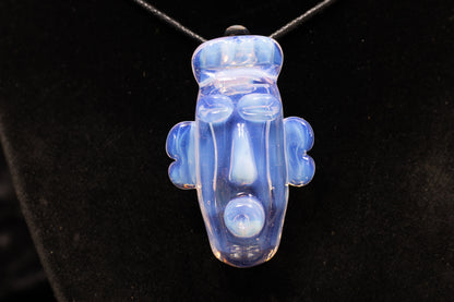 Glass Tiki Pendant | Sculpted Head Necklace | Heady Tiki Jewelry | Cult of Tiki Easter | Borosilicate Island Accessories