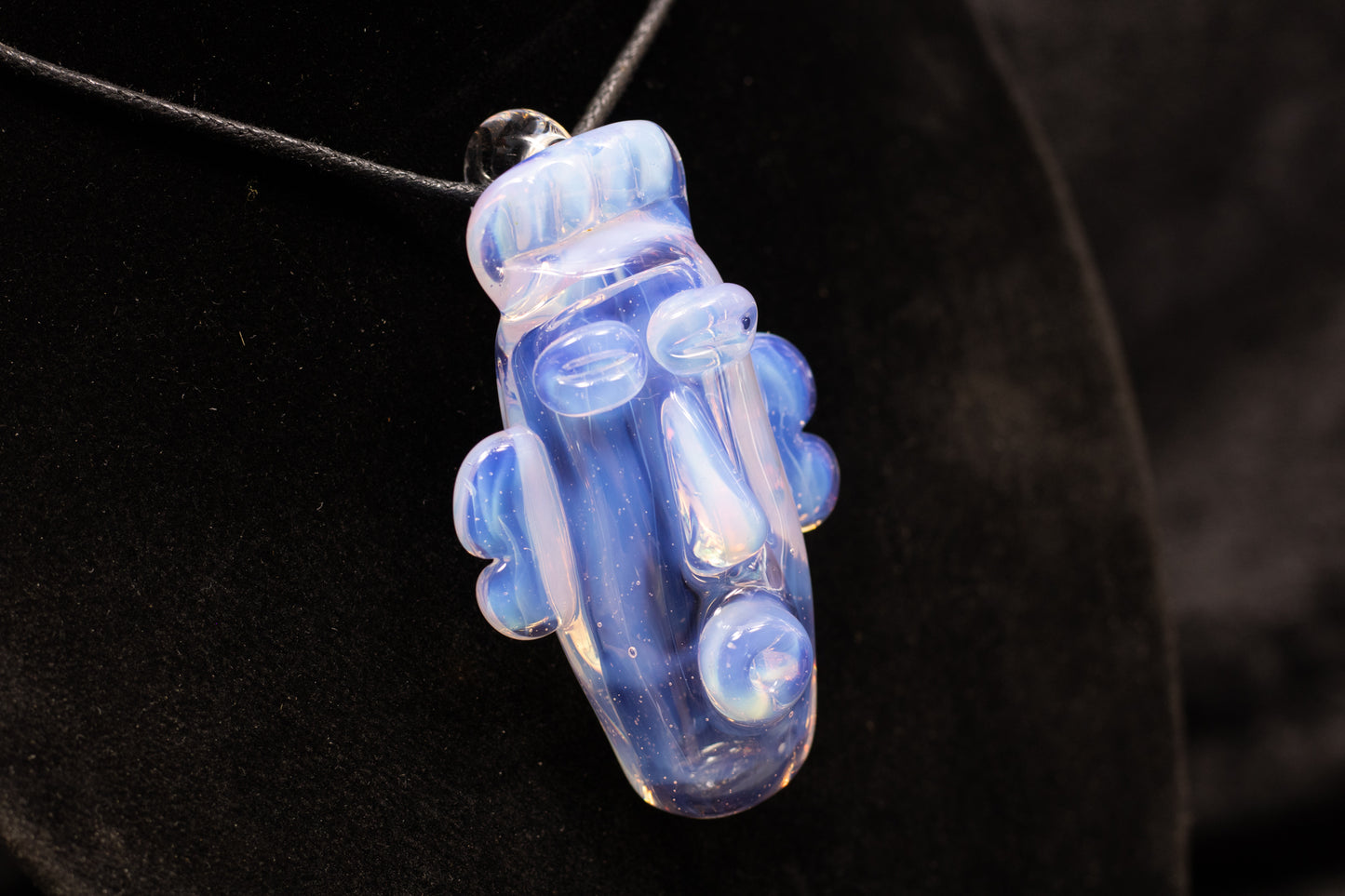 Glass Tiki Pendant | Sculpted Head Necklace | Heady Tiki Jewelry | Cult of Tiki Easter | Borosilicate Island Accessories