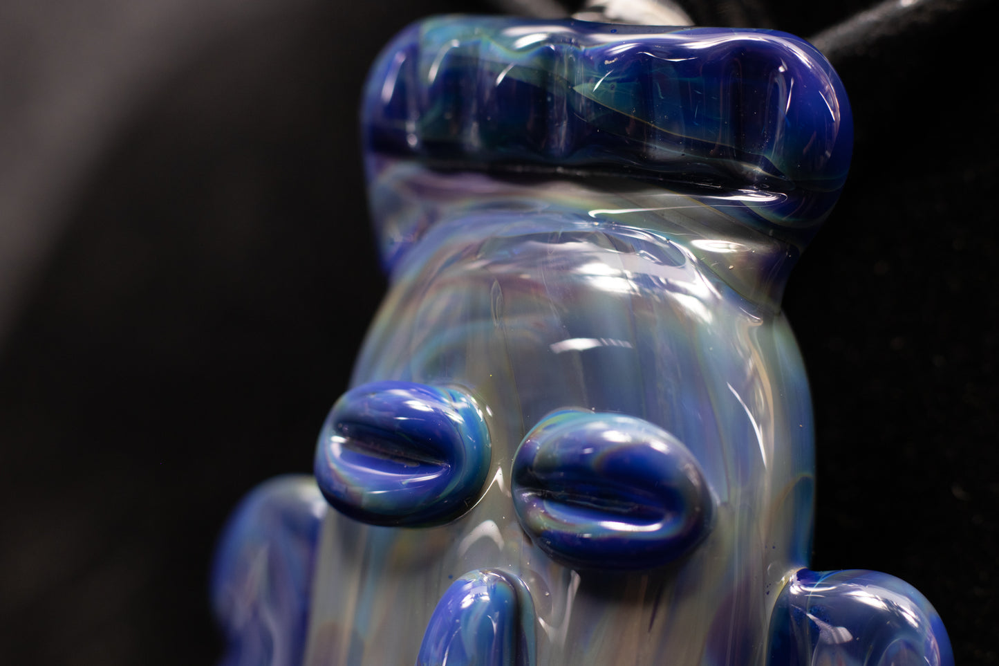 Glass Tiki Pendant | Sculpted Head Necklace | Heady Tiki Jewelry | Cult of Tiki Easter | Borosilicate Island Accessories