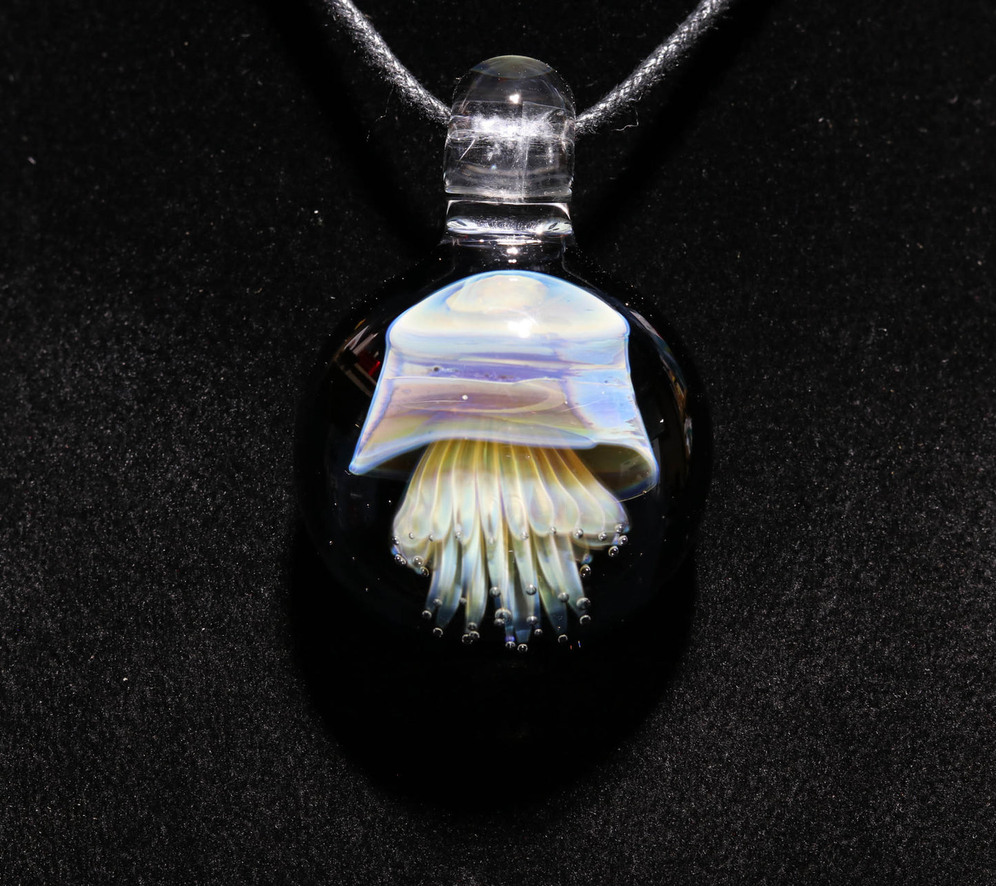 Jellyfish Pendant | Glass Ocean Necklace | Borosilicate Jewelry | Heady Pendant | Tropical Jewelry