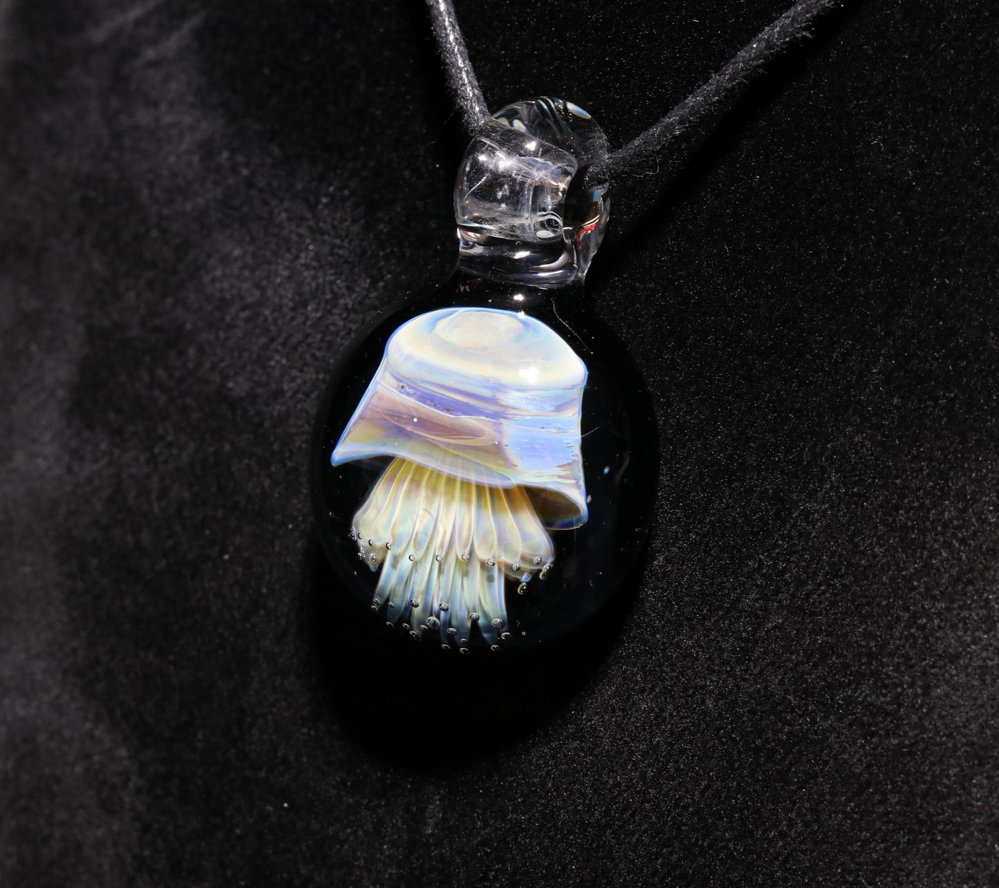 Jellyfish Pendant | Glass Ocean Necklace | Borosilicate Jewelry | Heady Pendant | Tropical Jewelry