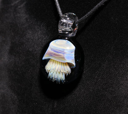 Jellyfish Pendant | Glass Ocean Necklace | Borosilicate Jewelry | Heady Pendant | Tropical Jewelry