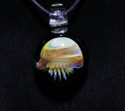 Glass Jellyfish Pendant | Ocean Necklace | Borosilicate Jewelry | Heady Pendant | Tropical Jewelry