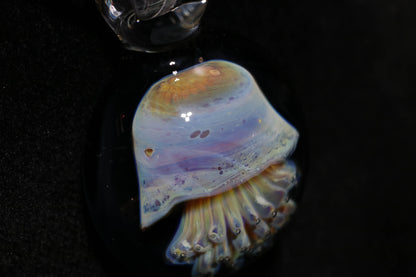 Glass Jellyfish Pendant | Ocean Necklace | Borosilicate Jewelry | Heady Pendant | Tropical Jewelry