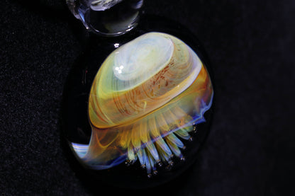 Glass Jellyfish Pendant | Ocean Necklace | Borosilicate Jewelry | Heady Pendant | Tropical Jewelry