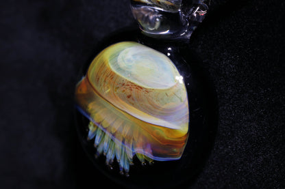 Glass Jellyfish Pendant | Ocean Necklace | Borosilicate Jewelry | Heady Pendant | Tropical Jewelry