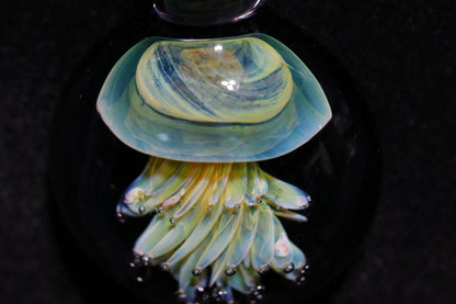 Glass Jellyfish Pendant | Ocean Necklace | Borosilicate Jewelry | Heady Pendant | Tropical Jewelry