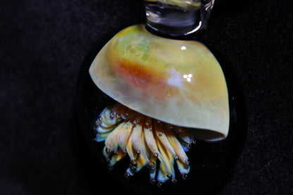 Glass Jellyfish Pendant | Ocean Necklace | Borosilicate Jewelry | Heady Pendant | Tropical Jewelry