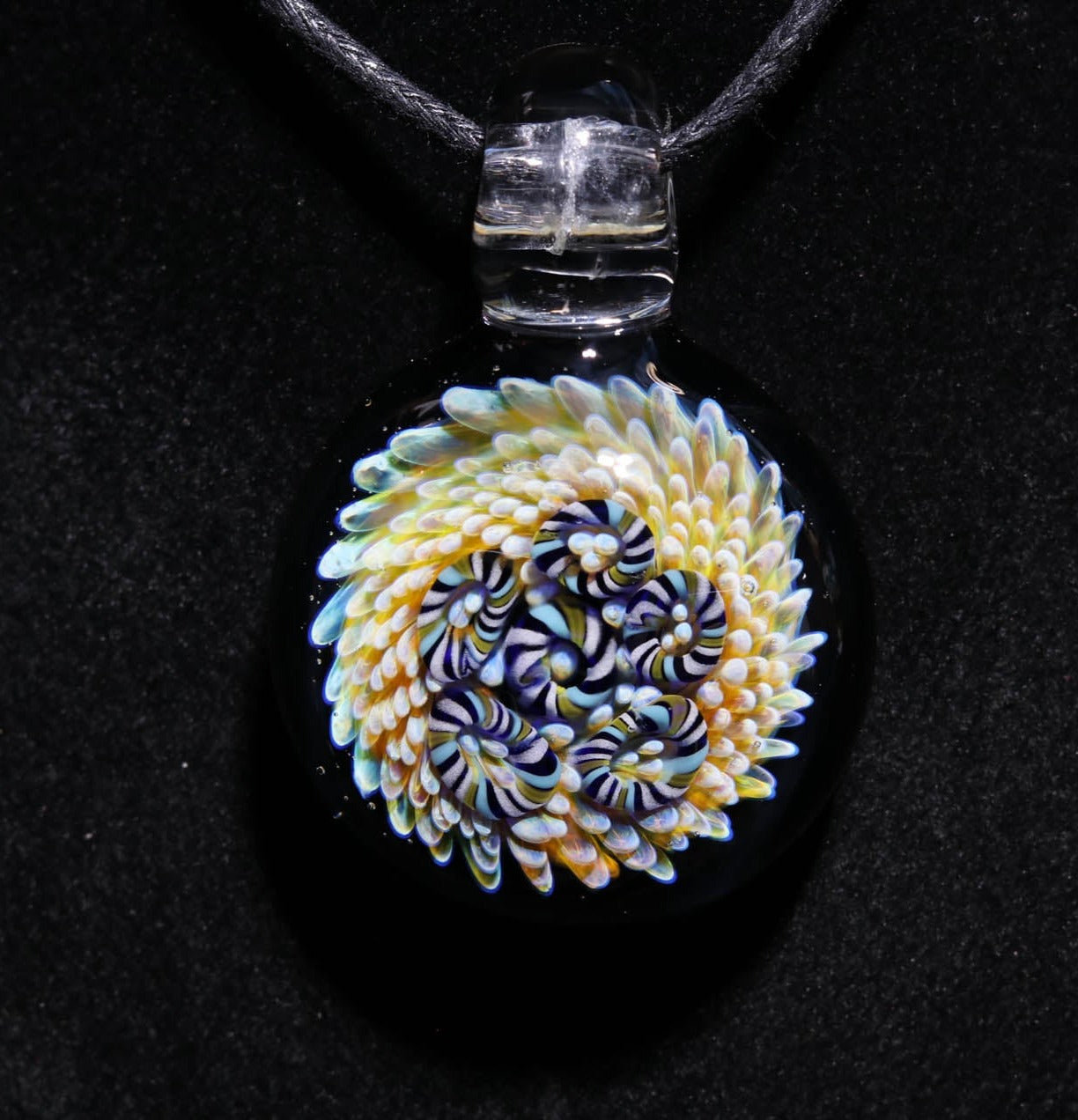 Coral Reef Pendant | Borosilicate Glass Ocean Jewelry | Beach Accessories | Sea Glass Necklace