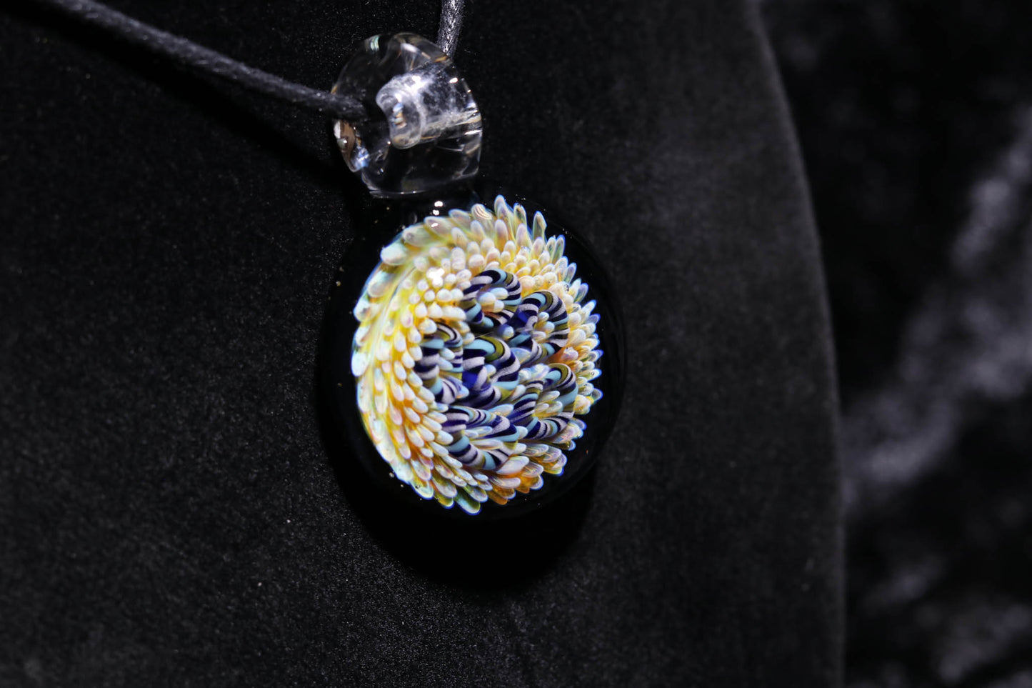 Coral Reef Pendant | Borosilicate Glass Ocean Jewelry | Beach Accessories | Sea Glass Necklace