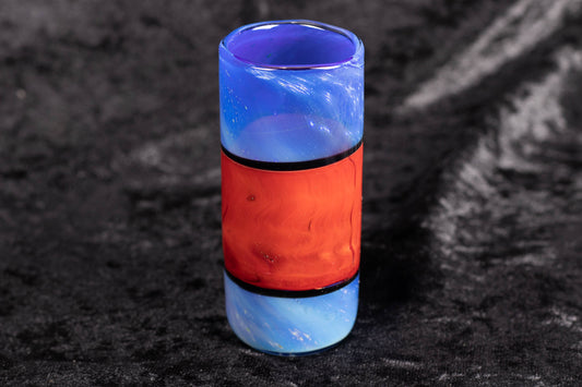 Polar Opposites Shot Glass | Heady Barware | Liqueur Cordial Glass | After Dinner Drink Set | Handmade Blown Shot glass