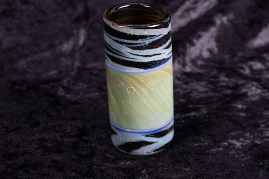 Polar Opposites Shot Glass | Heady Opal Barware | Liqueur Cordial Glass | After Dinner Drink Set | Handmade Blown Shot glass