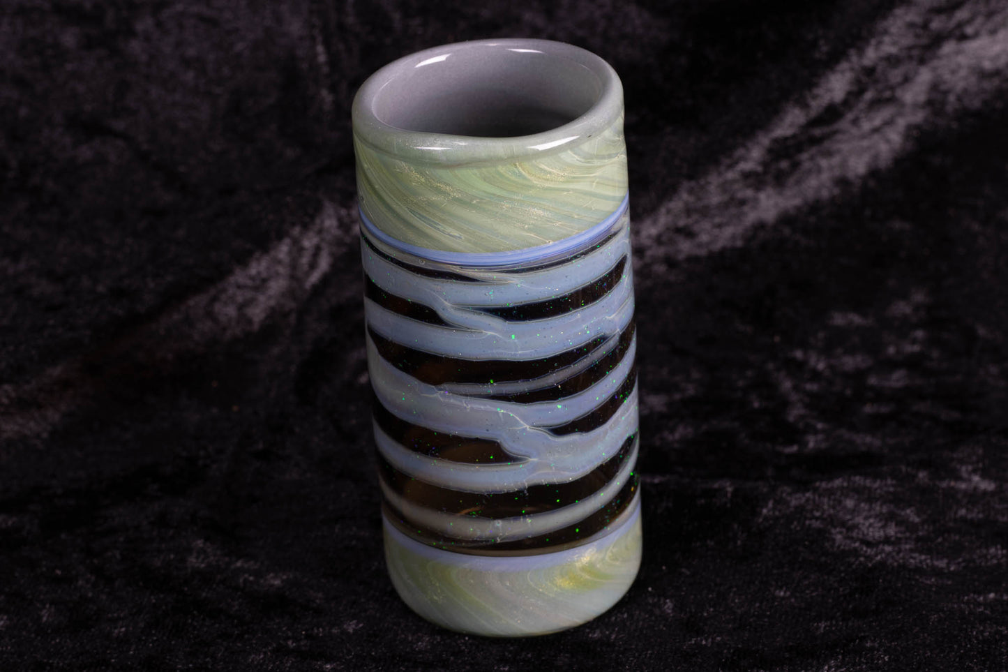 Polar Opposites Shot Glass | Heady Opal Barware | Liqueur Cordial Glass | After Dinner Drink Set | Handmade Blown Shot glass