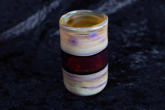 Polar Opposites Shot Glass | Heady Barware | Liqueur Cordial Glass | After Dinner Drink Set | Handmade Blown Shot glass