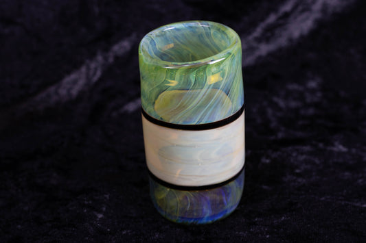 Polar Opposites Shot Glass | Heady Barware | Liqueur Cordial Glass | After Dinner Drink Set | Handmade Blown Shot glass