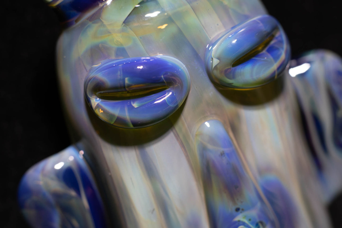 Glass Tiki Pendant | Sculpted Head Necklace | Heady Tiki Jewelry | Cult of Tiki Easter | Borosilicate Island Accessories