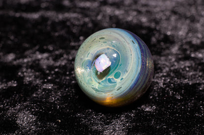 Encased Opal Glass Marble Set | 25mm Glass Marbles | Handblown Borosilicate Glass | Collectible Functional Glass