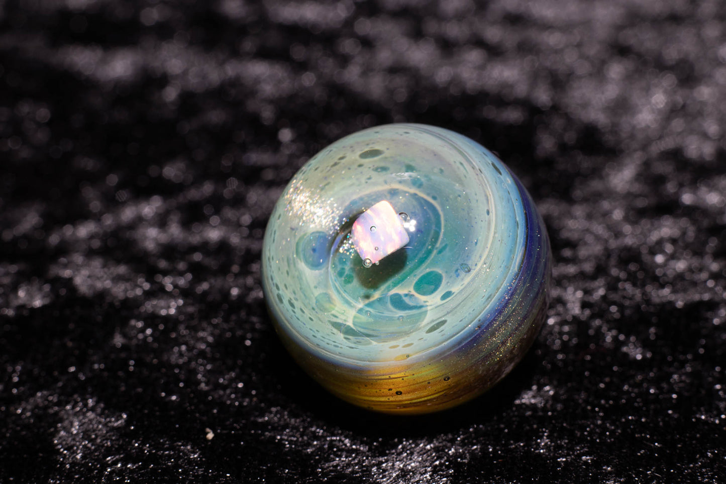 Encased Opal Glass Marble Set | 25mm Glass Marbles | Handblown Borosilicate Glass | Collectible Functional Glass