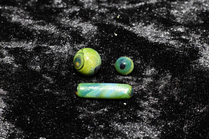 Encased Opal Glass Marble Set | 25mm Glass Marbles | Handblown Borosilicate Glass | Collectible Functional Glass