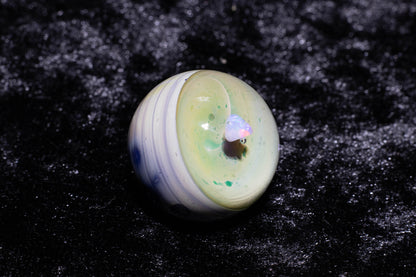 Encased Opal Glass Marble Set | 25mm Glass Marbles | Handblown Borosilicate Glass | Collectible Functional Glass